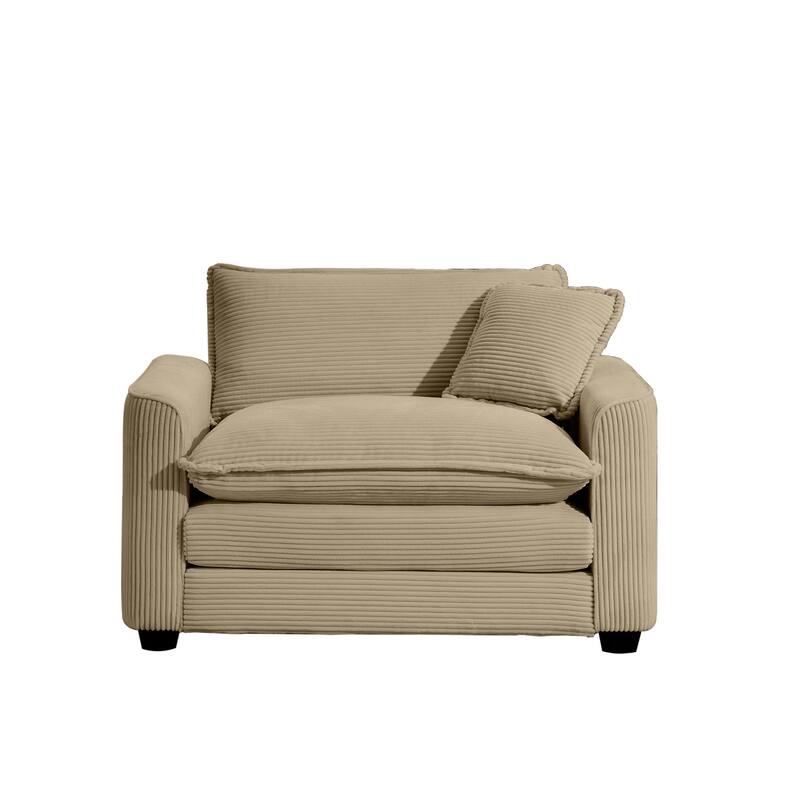 GDFStudio - Linda Corduroy Deep Seat Sofa