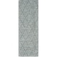 preview thumbnail 44 of 50, Nourison Wool Haven Indoor only Diamond Wool Area Rug 2' x 6' - Blue - Runner