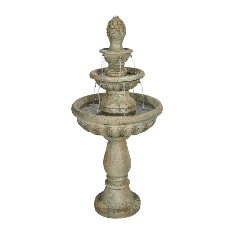 Italian Outdoor Water Fountain - 42.5in H Cascading Fountain for Home