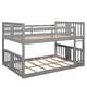 preview thumbnail 1 of 10, Twin Platform Bed with Headboard & Footboard - Solid Wood for Kids' Rooms Gray - Full