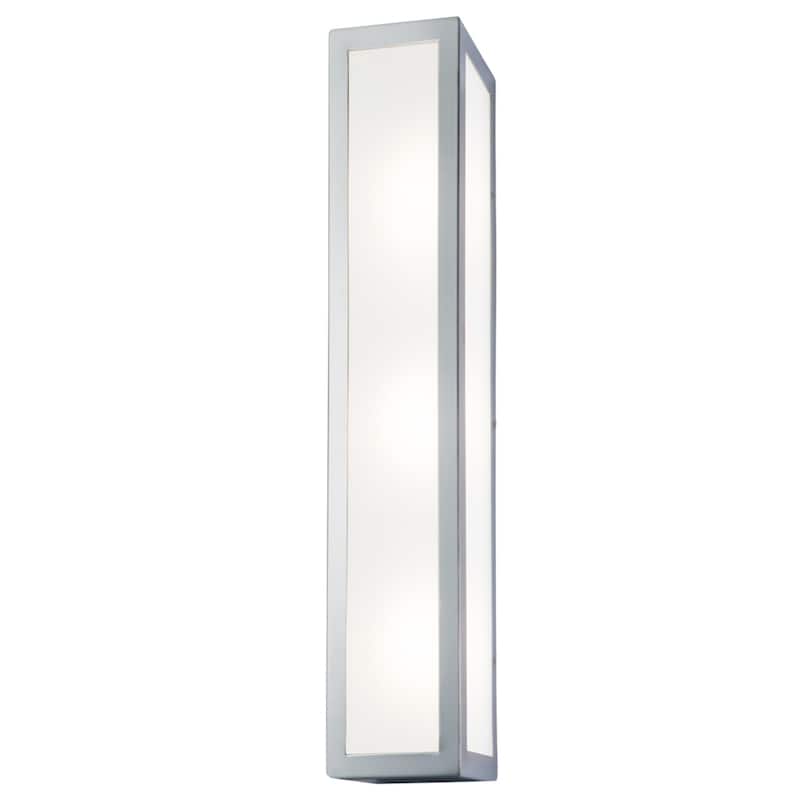 Kaset Rectangular Integrated LED Sconce - Brushed Nickel - 24 inch Tall
