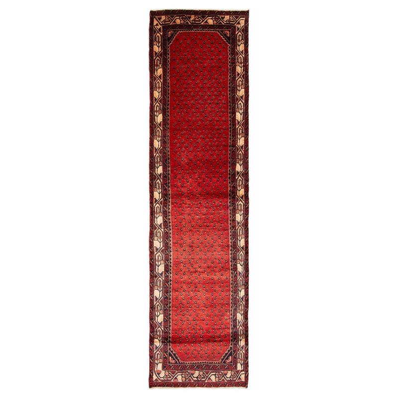 ECARPETGALLERY Hand-knotted Andelz Red Wool Rug - 2' 7" x 9' 10" - Red - 2' 7" x 9' 10" - Runner