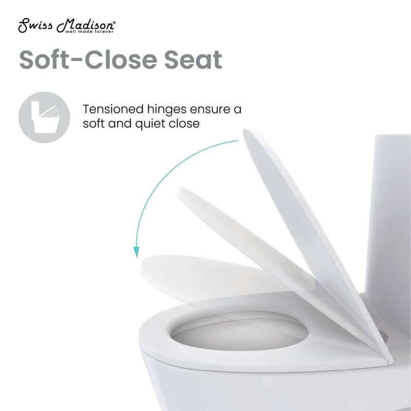 Swiss Madison SM-1T190 Santorini 1.6 GPF Dual Flush One Piece