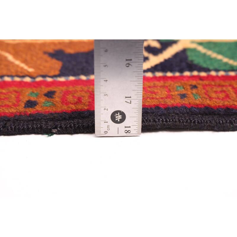 ECARPETGALLERY Hand-knotted Teimani Red Wool Rug - 3'4 x 6'2