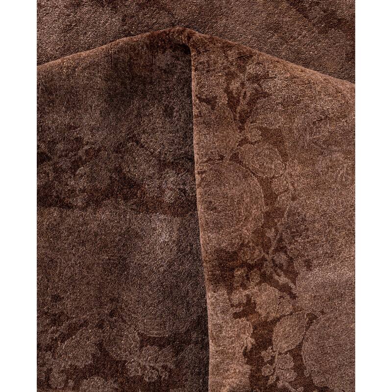 Overdyed One-of-a-Kind Hand-Knotted Square Area Rug - Beige - 12' 1" x 12' 3"