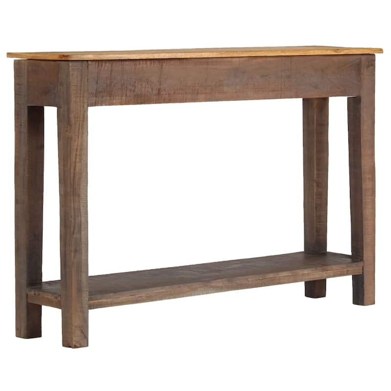 vidaXL Console Table Vintage Entryway Table with Storage Solid Wood Acacia - 46.5" x 11.8" x 31.5"