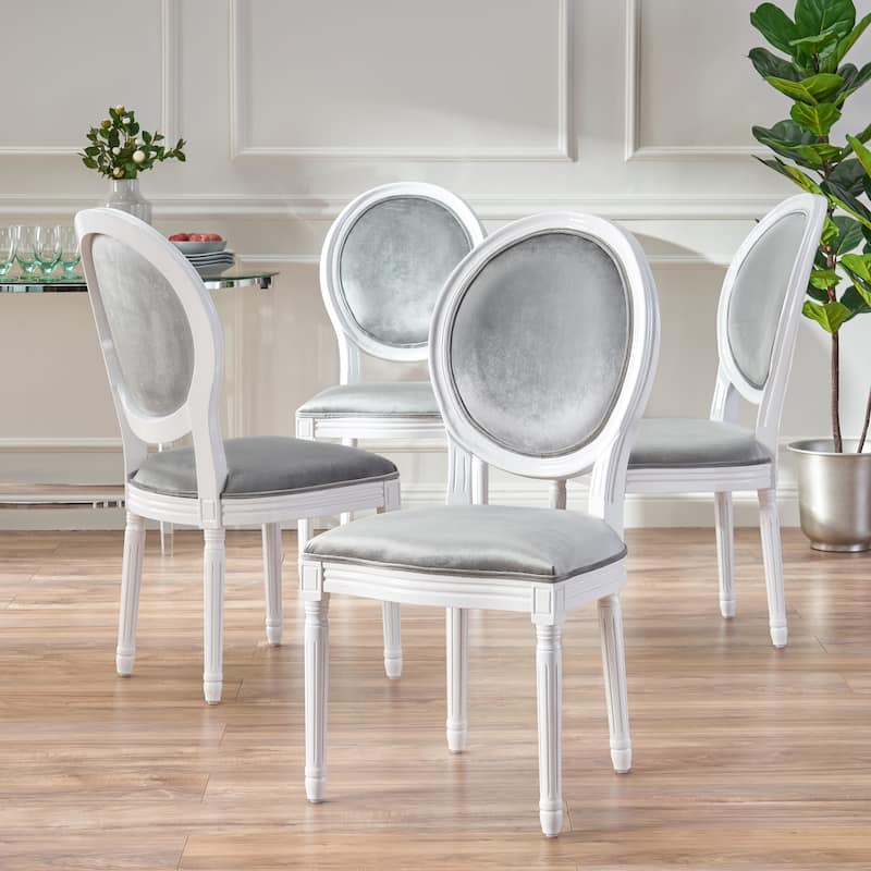 Phinnaeus Contemporary Velvet Dining Chairs (Set of 4) by Christopher Knight Home