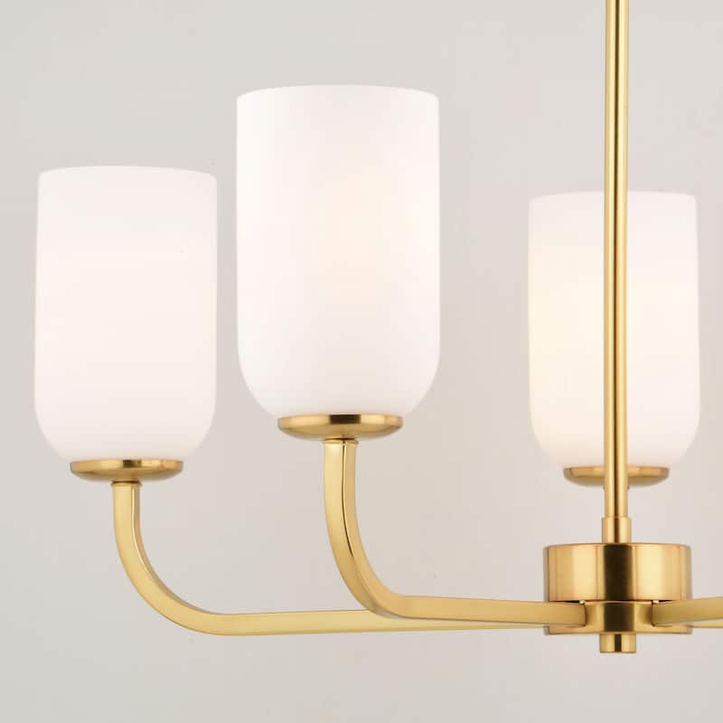 Shelby Gold Brass Transitional Bathroom Vanity Light Fixture White Glass