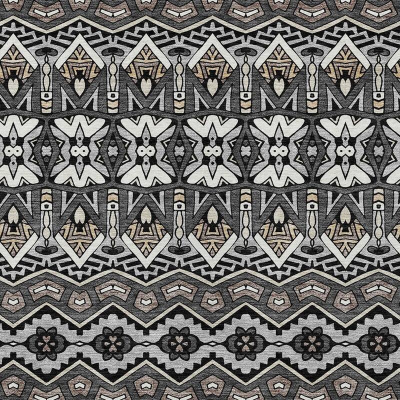 HomeRoots Moroccan Transitional Rectangle Outdoor Rug