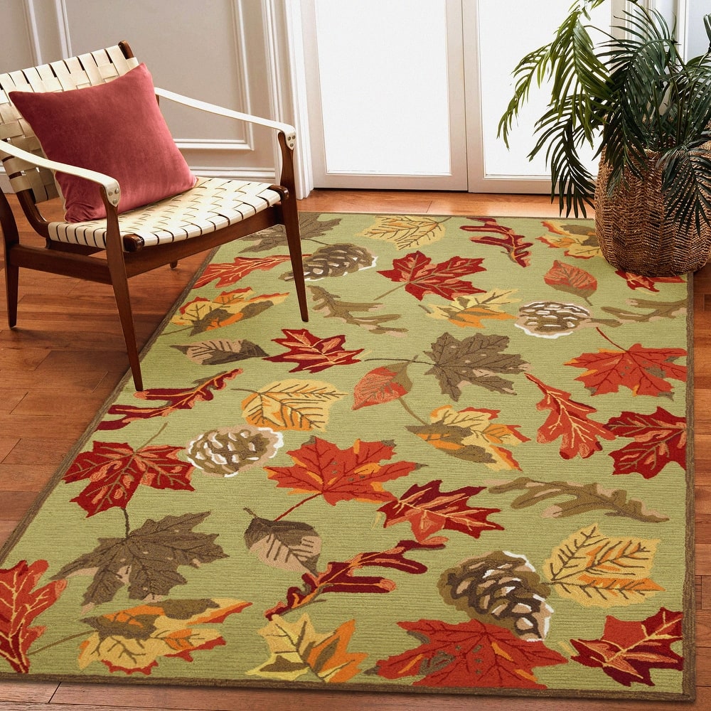 Liora Manne Ravella Falling Leaves Indoor/Outdoor Rug