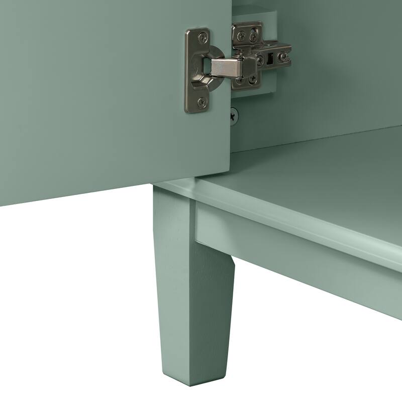 GDFStudio - Elysia Wood & Ceramic 36" Bathroom Vanity with Sink, Soft-Close Doors & 4 Drawers