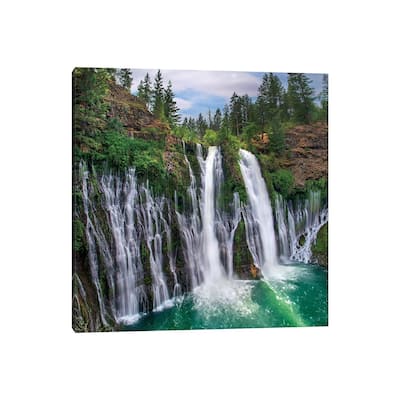 iCanvas "Waterfall, Mcarthur-Burney Falls Memorial State Park, California" by Tim Fitzharris Canvas Print