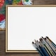 preview thumbnail 2 of 20, Kate and Laurel Sylvie Blank Framed Canvas