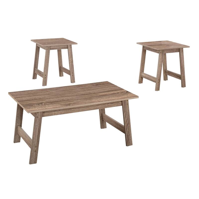 HomeRoots Dark Taupe Table Set - 3Pcs Set - 36 x 20 x 16.25