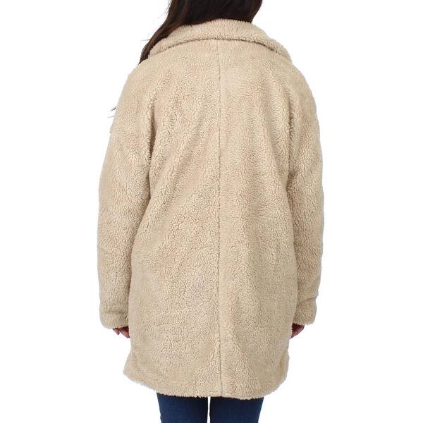 Shop Steve Madden Womens Midi Coat Winter Sherpa Overstock
