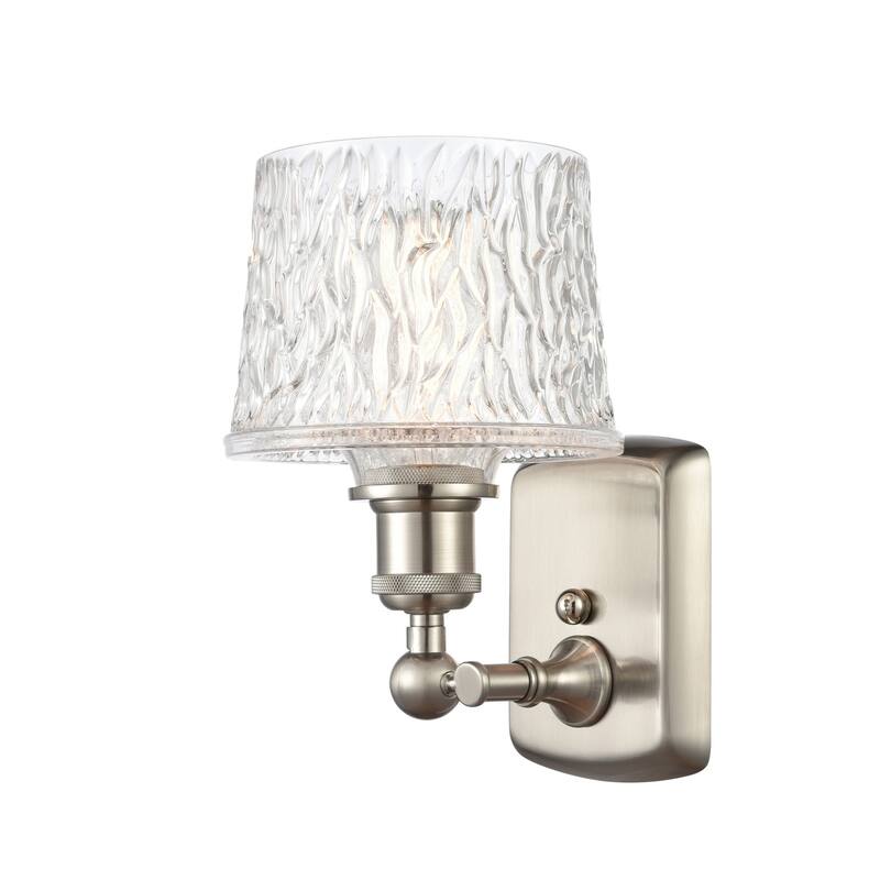 Innovations Lighting Niagra 12" Tall Bathroom Sconce - Brushed Satin Nickel / Clear