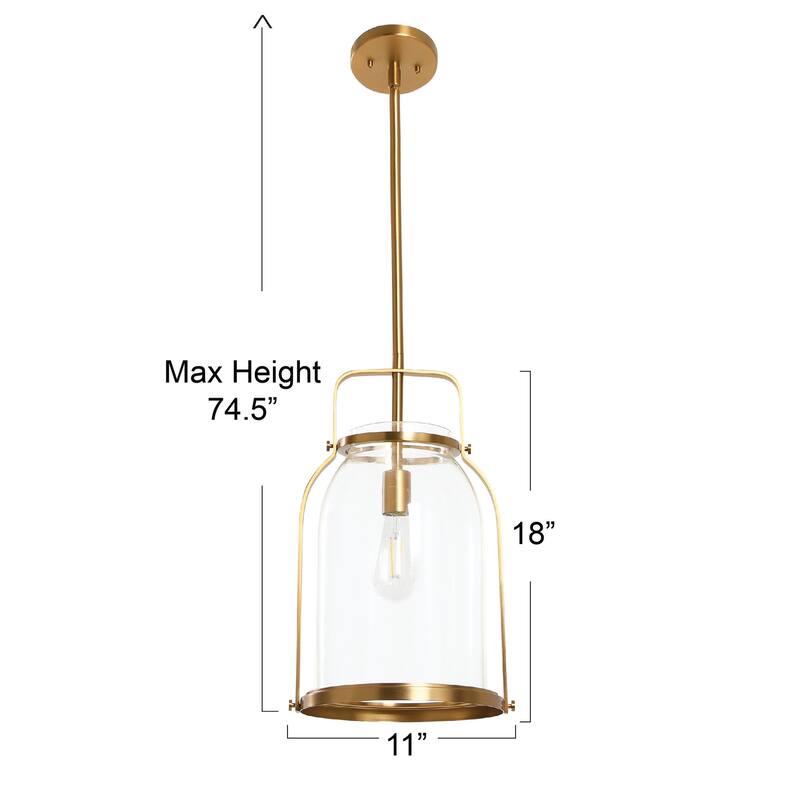 Robert Stevenson Lighting Channing - Metal and Glass Ceiling Light