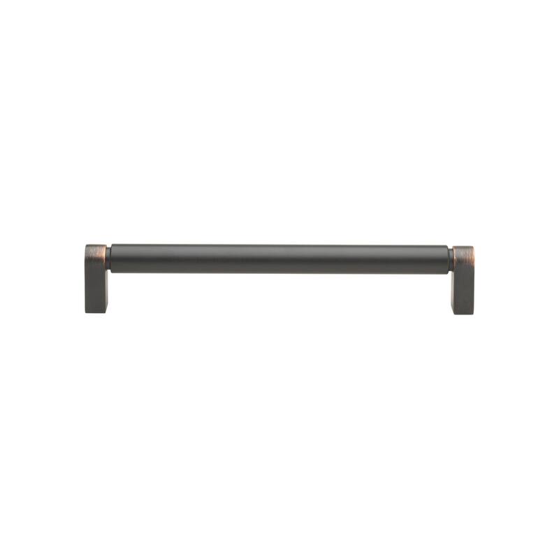 GlideRite 7-9/16 Inch 192mm Center to Center Solid Smooth Cabinet Bar Pull - 4787-192 - Pack of 5 - Oil Rubbed Bronze