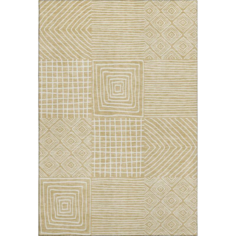 Premium Washable Super Soft Geo Motif Mayfield Rug