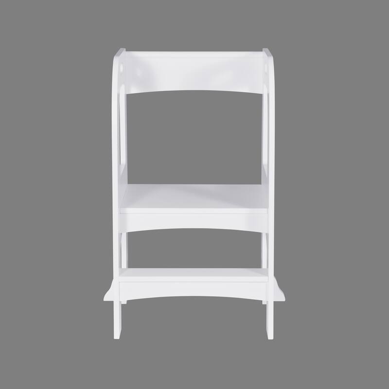 Anmytek Kids Step Stool Child Standing Tower White Toddler Kitchen Counter