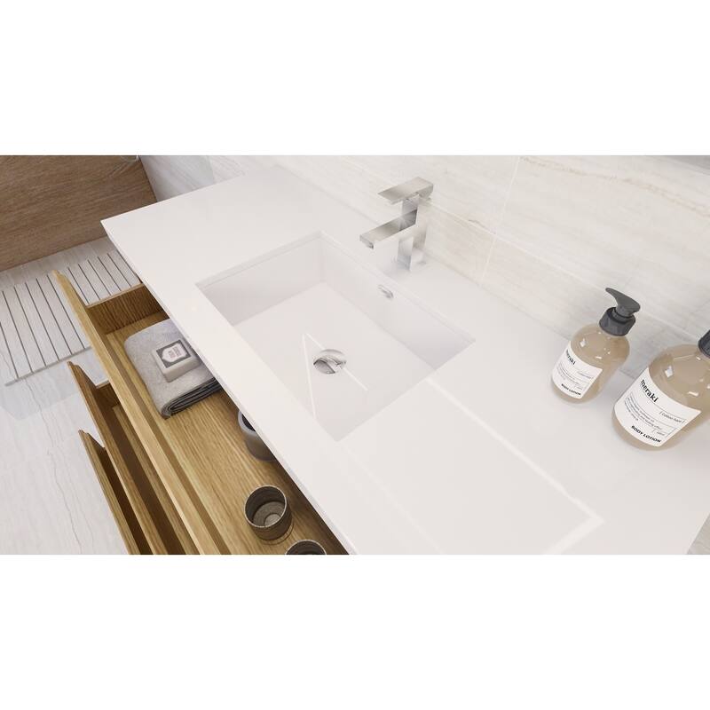 Aron 48'' Freestanding Vanity with Reinforced Acrylic Sink
