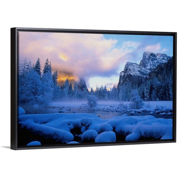 Shop Winter Sunset In Yosemite National Park California