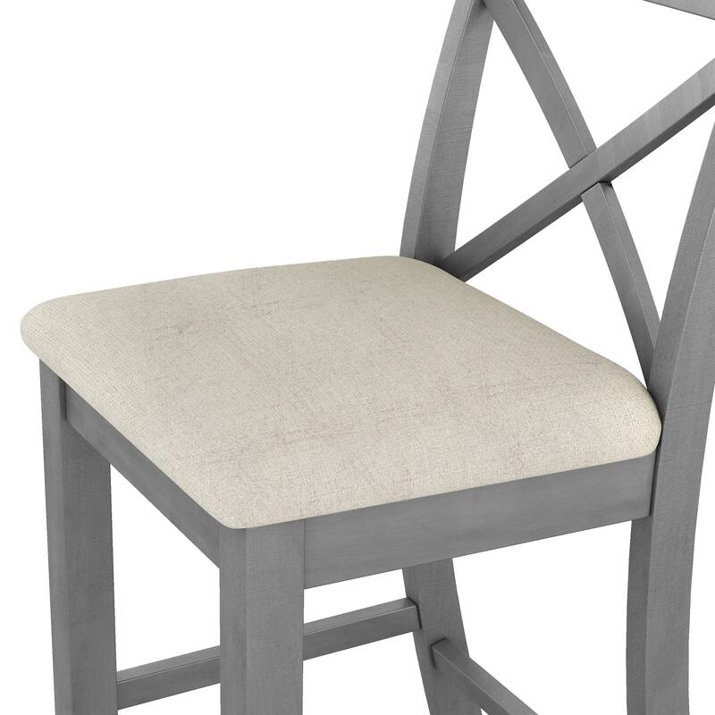 3-Piece Dining Set with 2 Chairs for Small Places