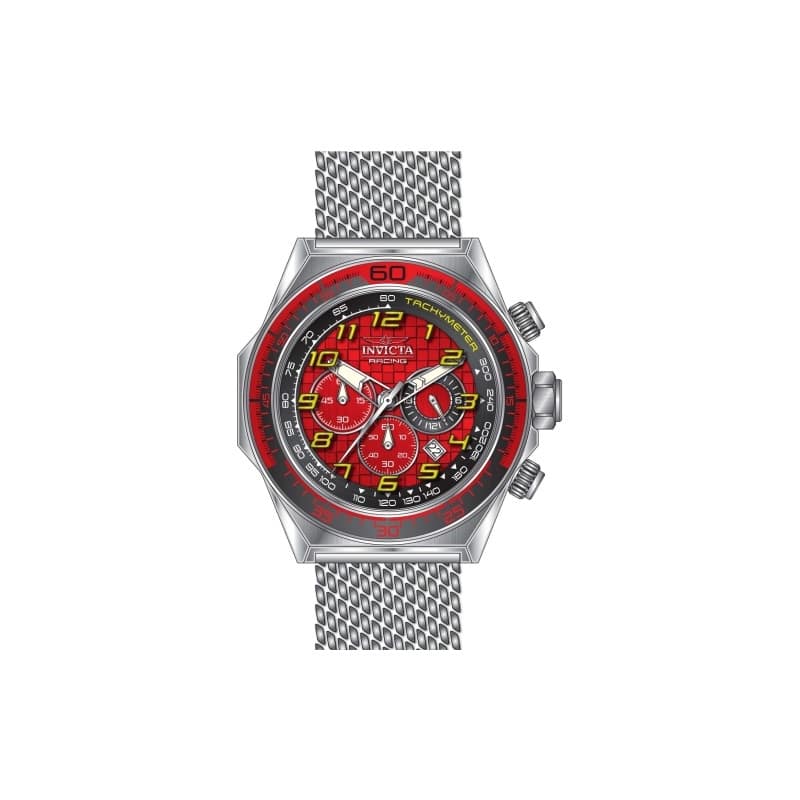 Invicta Men's 47900 Invicta Racing Quartz Chronograph Black, Red Dial Watch