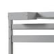 preview thumbnail 14 of 24, Twin Over Twin Bunk Bed Wood Bed Frame with 2 Storage Drawers and Ladder-Gray