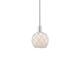 Option Polished Nickel / White Glass with White Rope