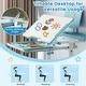preview thumbnail 20 of 19, Gymax Kid's Study Desk & Chair Set w/Tilt Desktop Book Stand Footrest