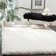 preview thumbnail 1 of 57, SAFAVIEH Bahija Handmade Luxe Shaggy 3 inch-thick Area Rug 10' x 14' - Ivory