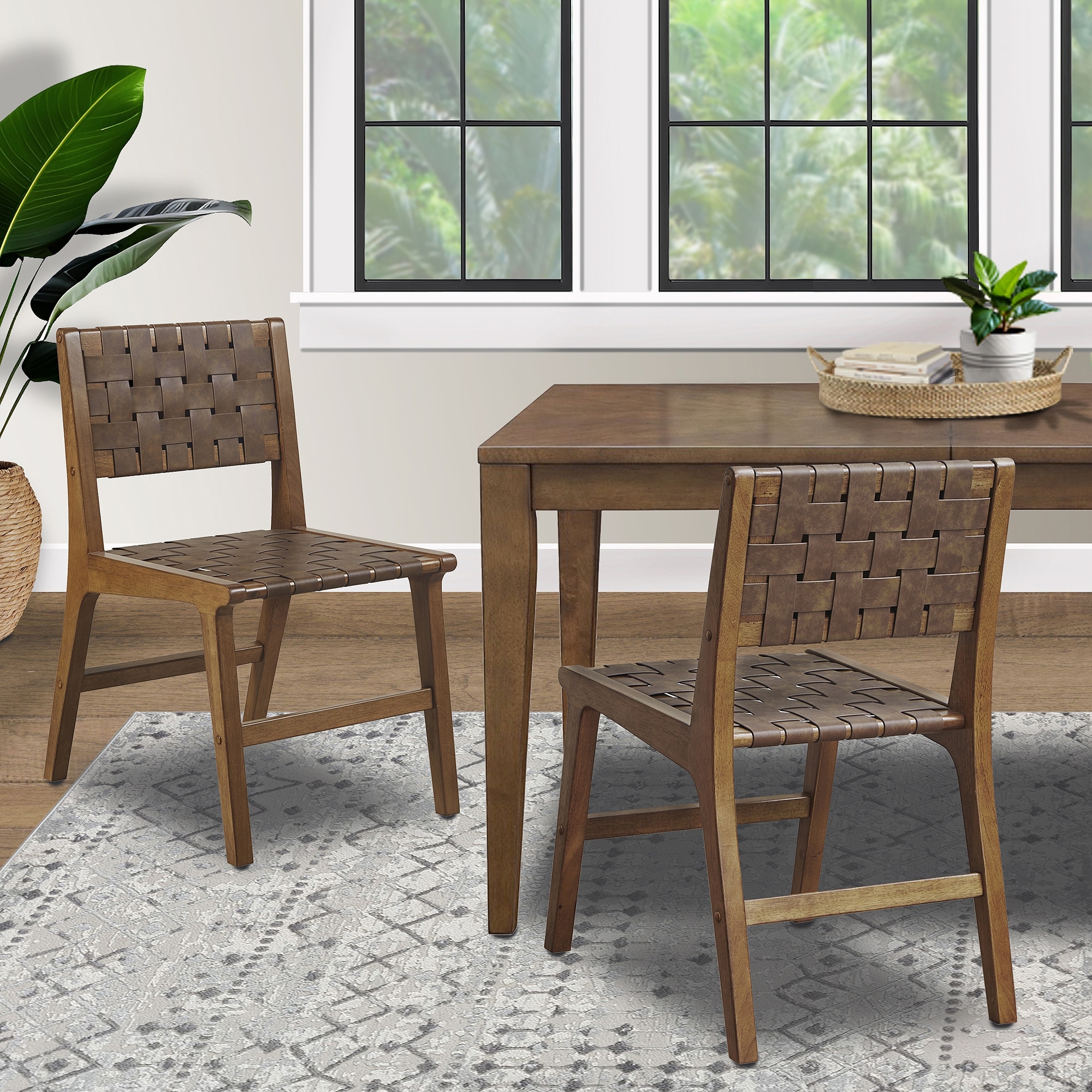 Woven dining chair hotsell set