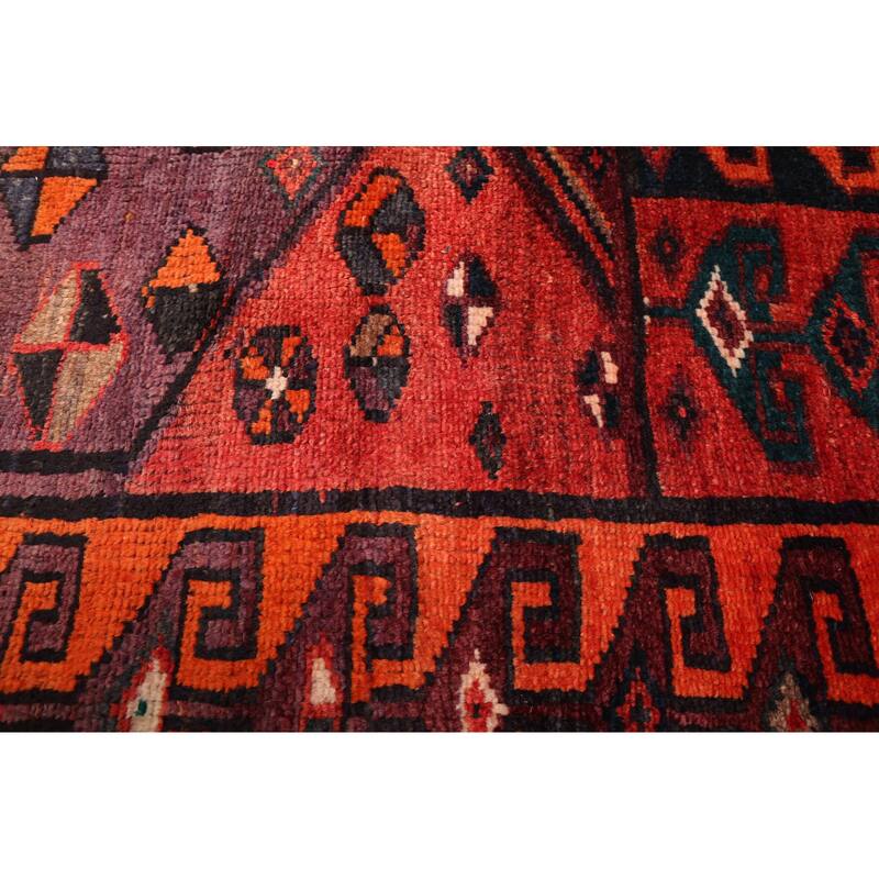 ECARPETGALLERY Hand-knotted Melis Vintage Red Wool Rug - 5'4 x 8'1