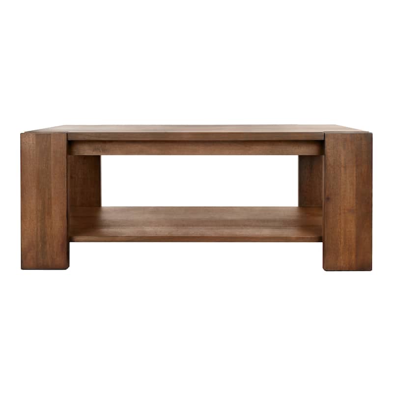 NPD Furniture Morton Rectangular Coffee Table with Open Shelf