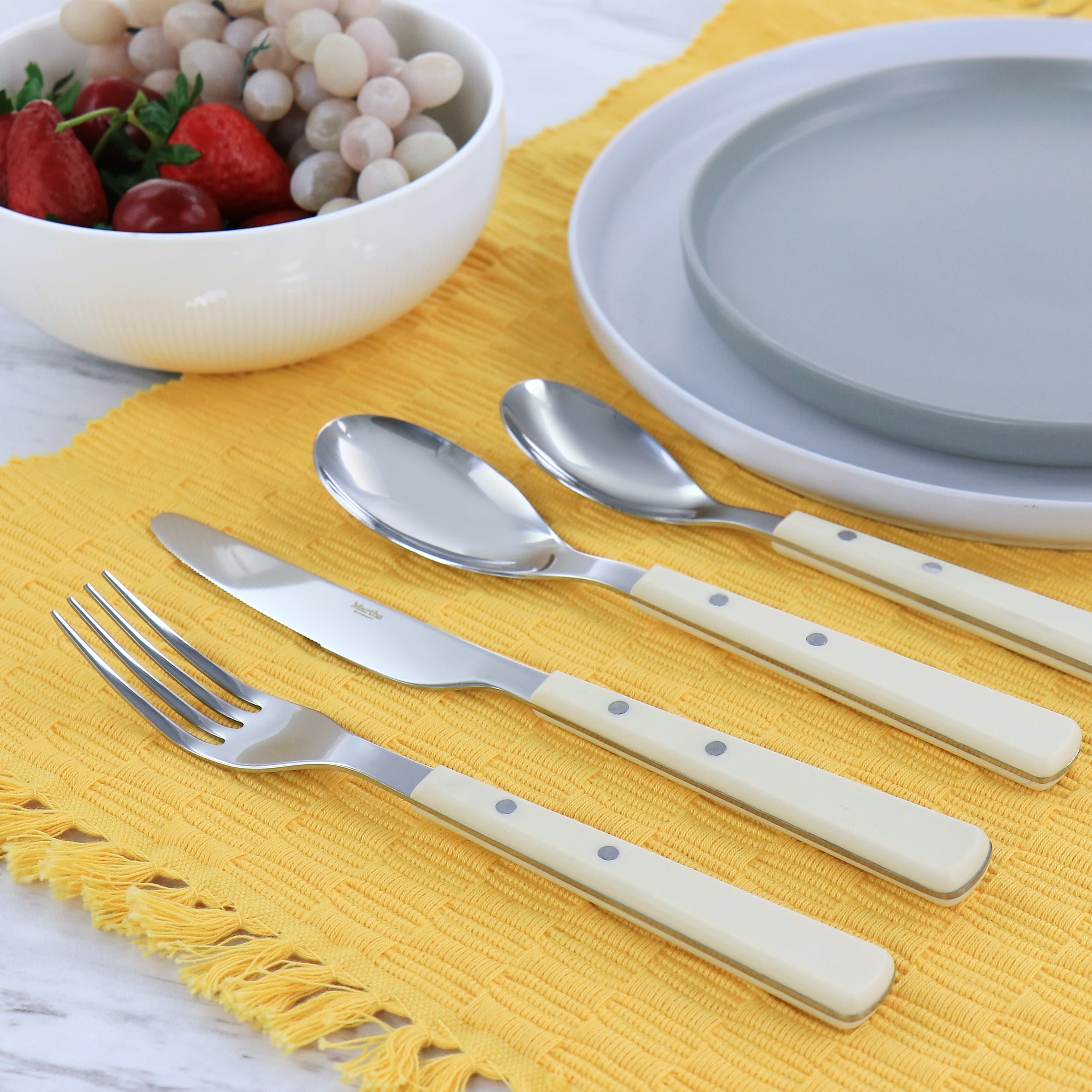 Martha Stewart Garden Cottage 16 Piece Stainless Steel Flatware