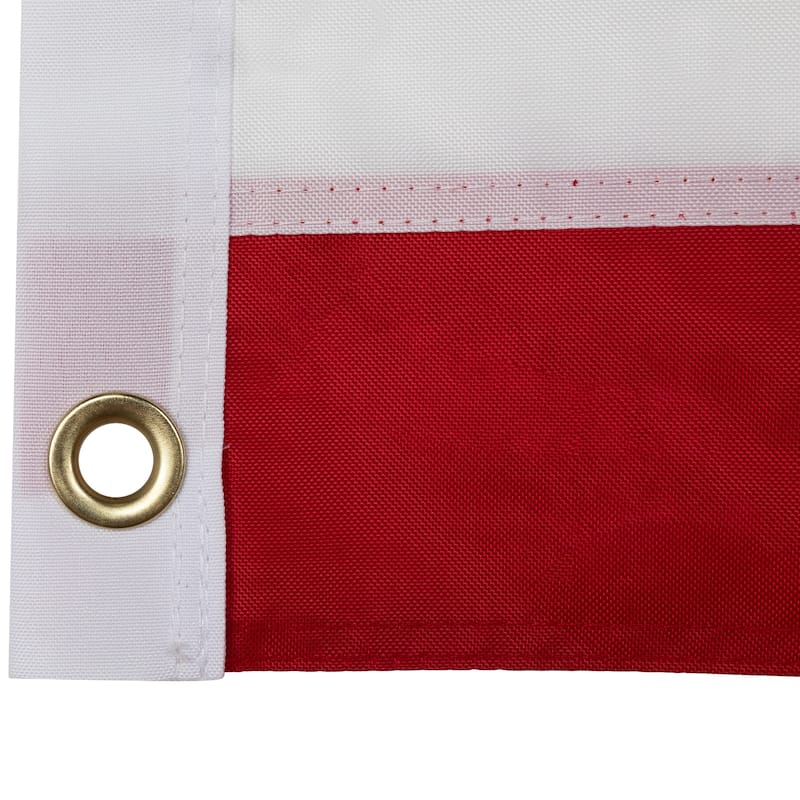 Patriotic Americana Embroidered Outdoor House Flag Grommets 3' x 5'