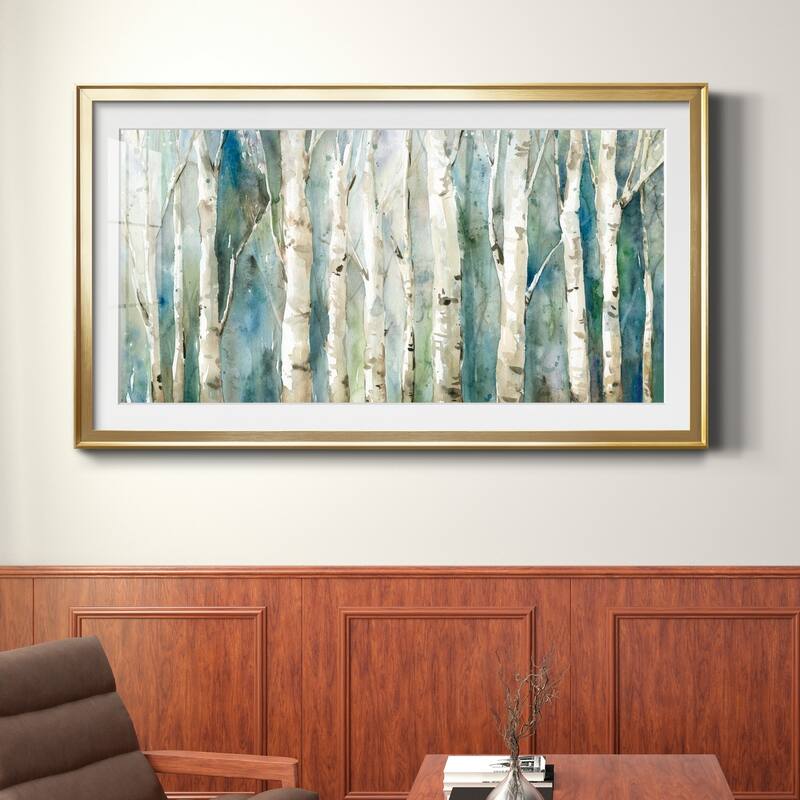 Birch River Walk- Premium Gallery Framed Print - Ready to Hang