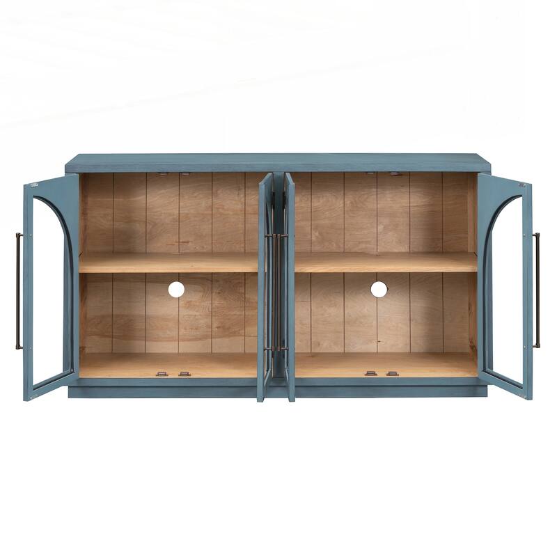 4-Door Large Storage Sideboard Buffet Cabinet