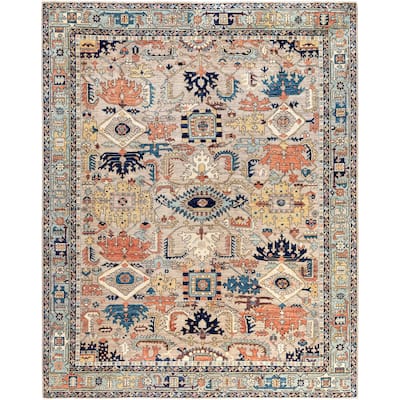 Serapi One-of-a-Kind Hand-Knotted Area Rug - Beige - 8' 2" x 10' 2"