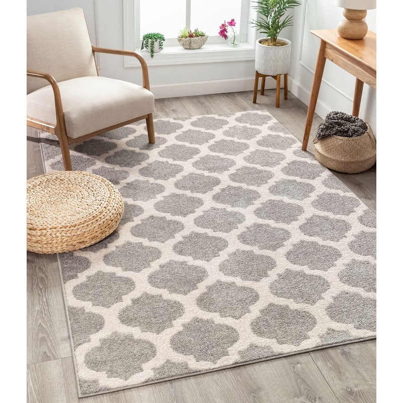 Well Woven Modern Trellis Lines Area Rug - 7'10" x 9'10"
