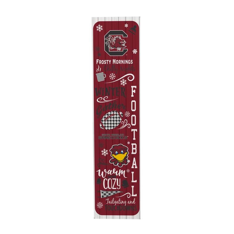 47" Double Sided Seasonal Porch Leaner, University of South Carolina - 47" x 11.25"