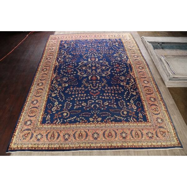 Vintage Floral Sarouk Persian Large Area Rug Wool Hand Knotted Carpet 12 10 X 17 5 Overstock 32060673