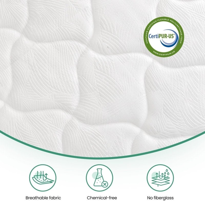 14in Gel Memory Foam Supportive Hybrid Mattress with CertiPUR US Certified