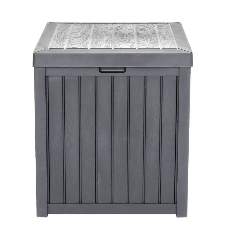 51 Gallons Water Resistant Plastic Deck Box - N/A