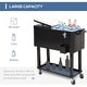 preview thumbnail 3 of 15, Outsunny Rolling Ice Chest Portable Patio Party Drink Cooler Cart