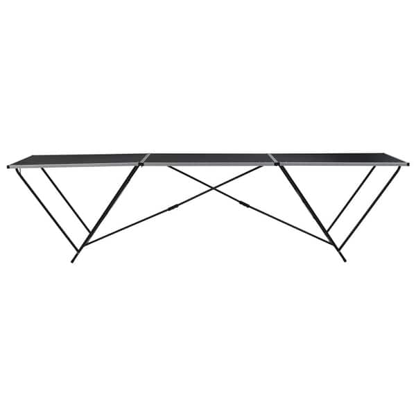 shop vidaxl folding pasting table mdf and aluminium 118 1 x23 6 x30 7 black overstock 29816947 shop vidaxl folding pasting table mdf