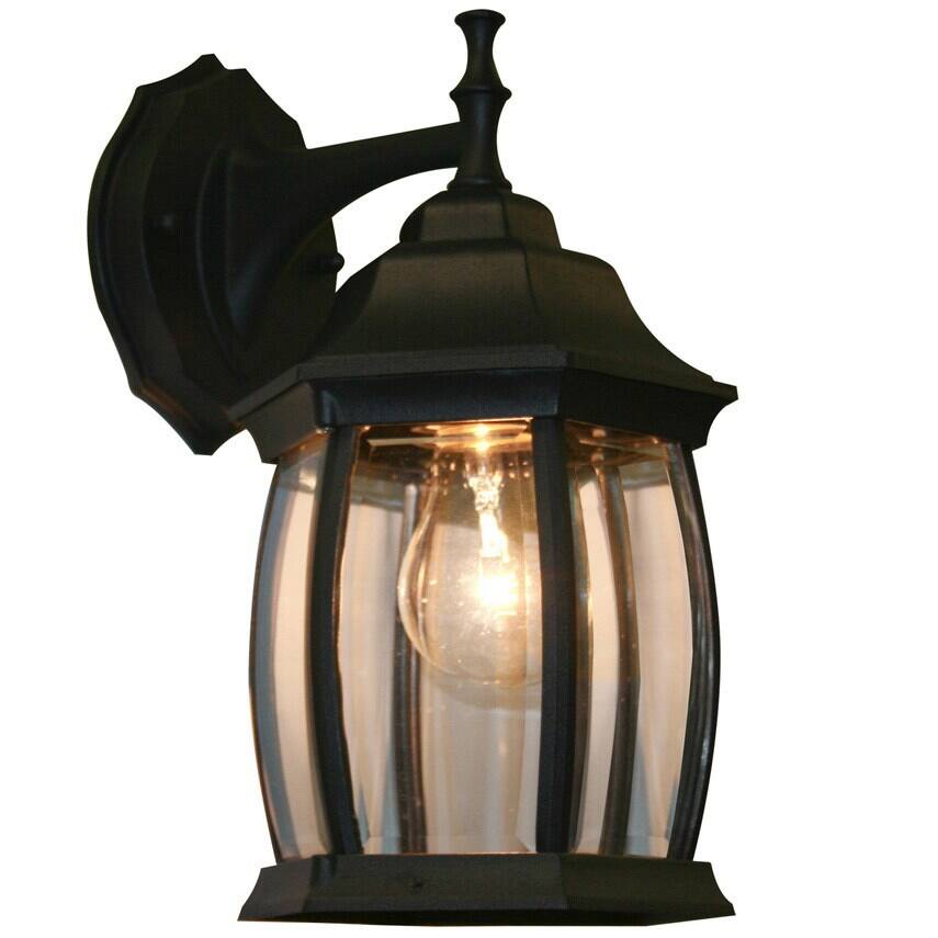 Waterdown Black 1-light Outdoor Wall Mount Fixture