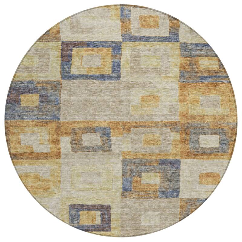 HomeRoots Geometric Transitional Rectangle Outdoor Rug