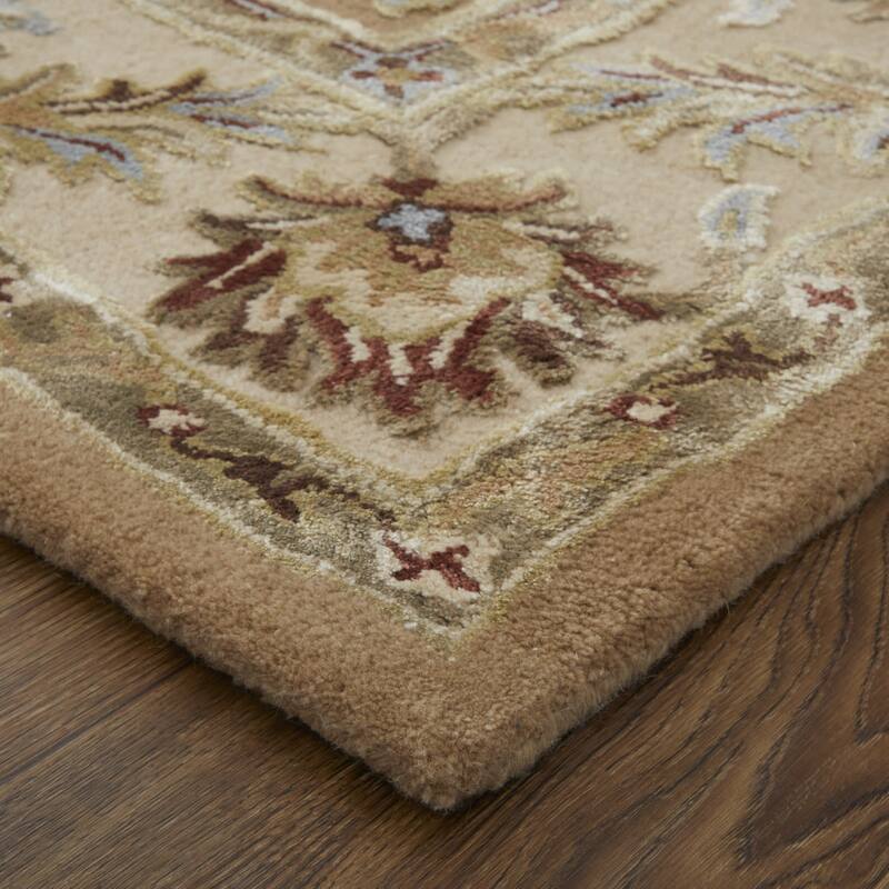 HomeRoots Floral Bohemian Rectangle Area Rug
